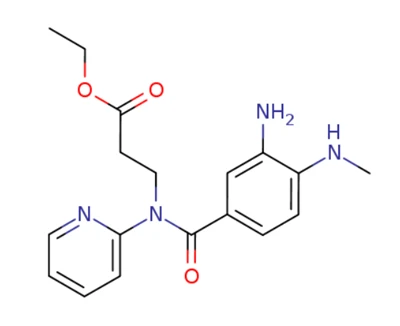 3-[(3-amino-4-methylaminobenzoyl) pyridin-2-almino] propionic acid ethyl ethyl ethyl (212322-56-0)